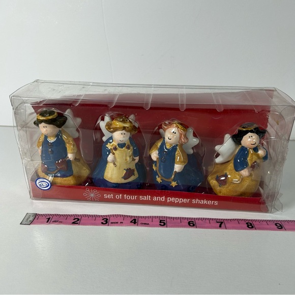 Kitchen Angels Salt and Pepper Shakers Instead Of Four Porcelain Angels In Box - Picture 5 of 6